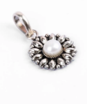 Stone Studded Oxidized Silver Locket