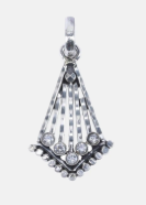 Simulated Emerald Oxidized Silver Locket