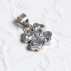Simulated Stone Oxidized Silver Locket