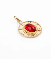 Pearl Studded Brass Locket