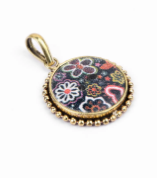 Pearl Studded Brass Locket