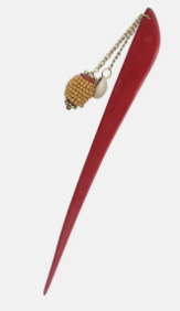 Red Wooden Hair Stick
