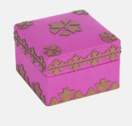 Light Purple Fabric Jewellery Box