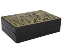 Black Printed Jewellery Box