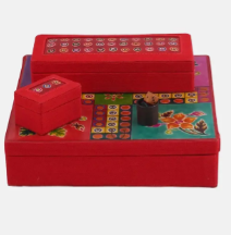 Jute Ludo and Jewellery Box
