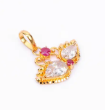 Simulated Stone Gold Locket