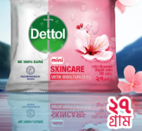 Dettol Mini Soap Skincare Bathing Bar with 2X Moisturizer