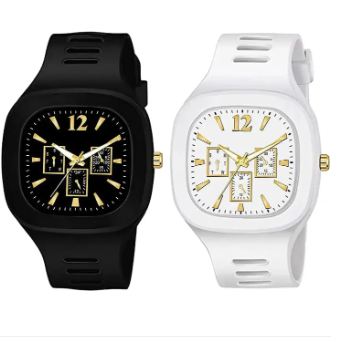 New Silicon Analoge Fashionable Watch For Men - Watch (Multicolor)