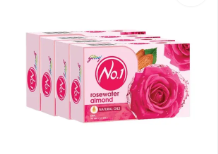 Godrej No.1 Rose Soap 75 gm (Pack Of 4)
