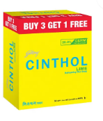 Godrej Cinthol Lime Refreshing Deo Soap 100 gm Buy 3 Get 1