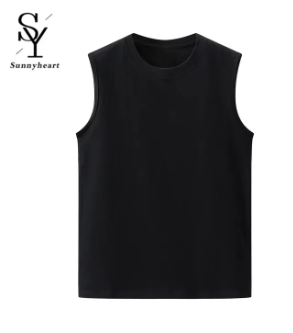 Sunnyheart Sport Vest Quick Dry Unisex Summer Fitness Vest Sleeveless Gym Top Stretchy Breathable Buyers' Favorite Men Vest-Size:-3XL