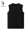 Sunnyheart Sport Vest Quick Dry Unisex Summer Fitness Vest Sleeveless Gym Top Stretchy Breathable Buyers' Favorite Men Vest-Size:-3XL