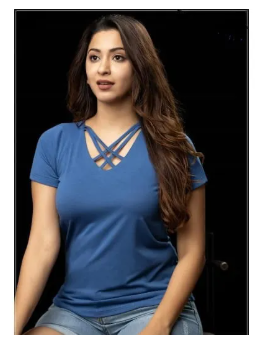 Trendy Stylish Fashion tops ladies short sleeve casual t-shirt for grail