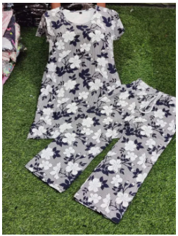 Cotton T-Shirt & Palazzo Set for Women - Comfortable Combo Pack-One Size