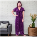 Women’s Night Dress 2-Part Long Set - Soft & Comfortable, Vibrant Color Options