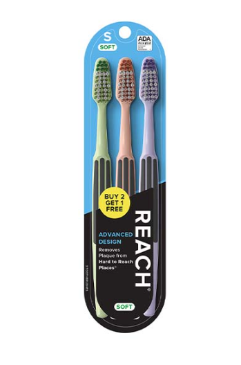 Reach Total Care Tooth Brush Set (Pack of 3 Pieces)