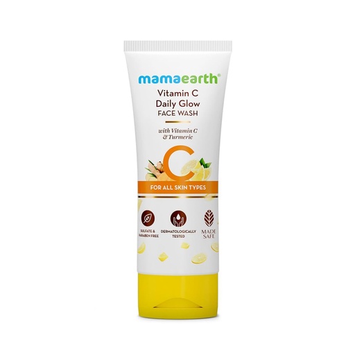 Mamaearth vitamin C face wash with vitamin C and turmeric for skin illumination Size: 100ml