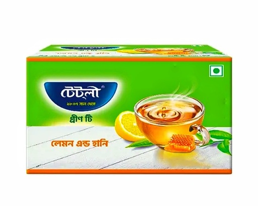 Tetley Green Tea Lemon & Honey (25 Tea Bag)