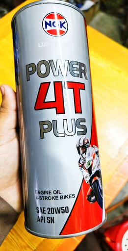 NGK Power 4T Plus 20W50-1 Ltr Premium Semi Synthetic Engine Oil (API-SN)