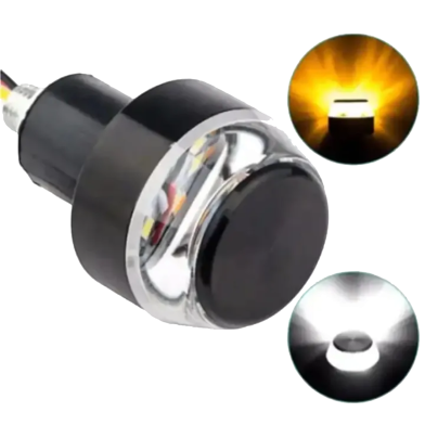 New Motorcycle LED Modified Turn Signal Motorcycle Hand Lamp Light Mountain Bike Signal Light Handlebar Light - 2 Pcs
