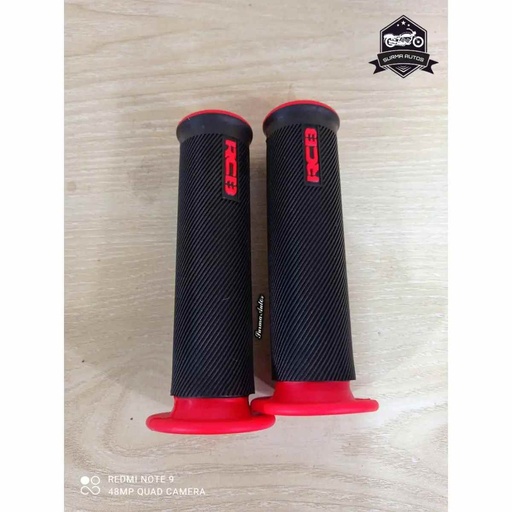 RCB RUBBER HANDLE GRIP (Red)