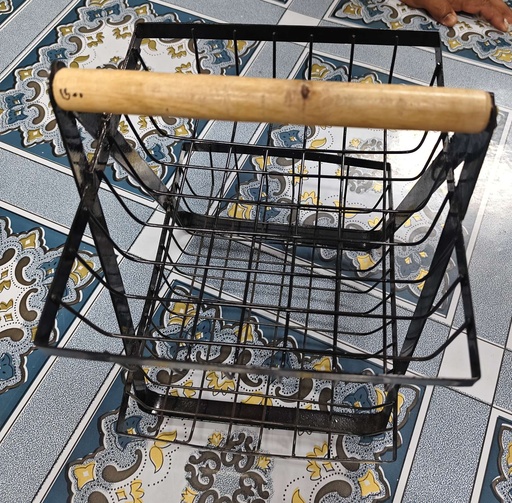 Organize Your Fruits In Style With The 2-Tier Metal Fruit Basket - Black Home Decor For A Chic Kitchen