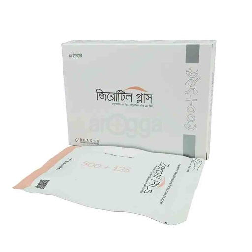 Zerotil Plus 500/125mg Tablet