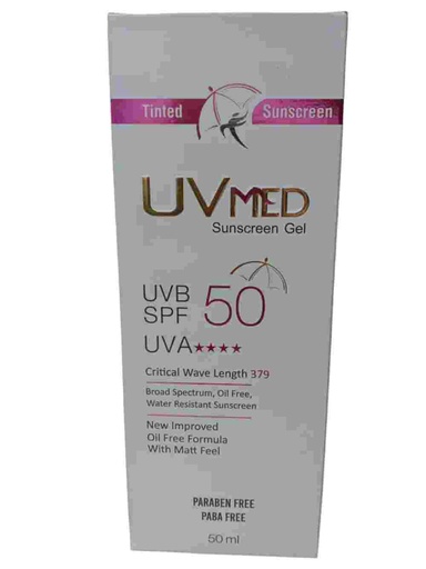 Uvmed Sunscreen UVB SPF-50 50ml Gel