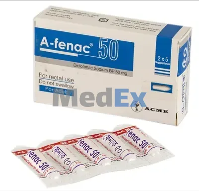 A-Fenac Suppository 50 mg Per strip
