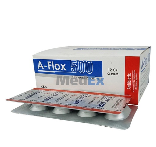 A- Flox Capsule 500mg per Strip