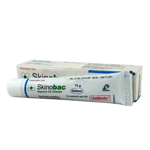 Skinobac 2% 10gm Oint.