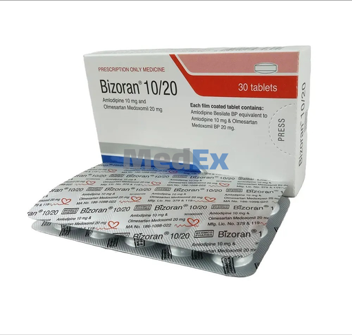 Bizoran tablet 10/20mg per Strip 15x15