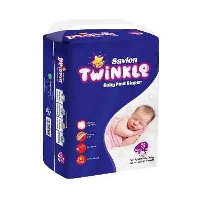 Savlon Twinkle Baby Pant Diaper S 8 kg 60 pcs