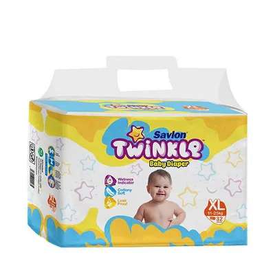 Savlon Twinkle Baby Belt Diaper XL 11-25 Kg 32 pcs