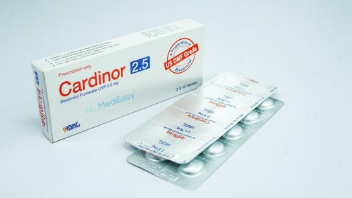 Cardinor2.5 mg Tablet per Strip