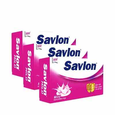 ACI Savlon Soap Mild 125 gm 3 pcs