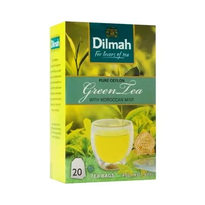 Dilmah Ceylon Moroccan Mint Green Tea 40 gm